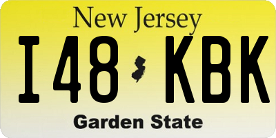 NJ license plate I48KBK