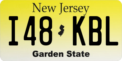 NJ license plate I48KBL