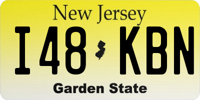 NJ license plate I48KBN