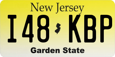 NJ license plate I48KBP