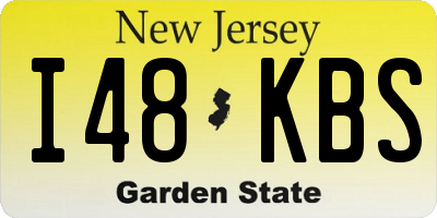 NJ license plate I48KBS