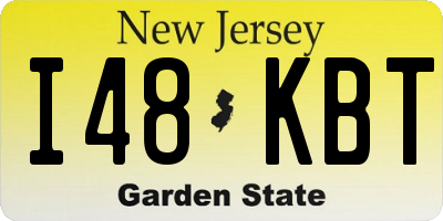NJ license plate I48KBT