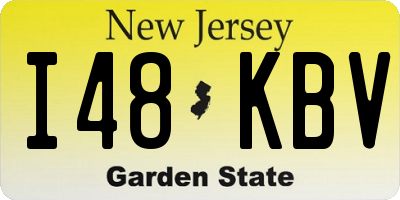 NJ license plate I48KBV