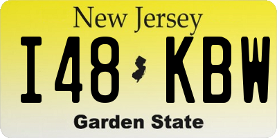 NJ license plate I48KBW