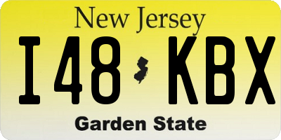 NJ license plate I48KBX