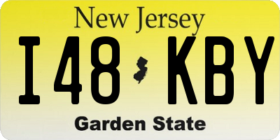 NJ license plate I48KBY