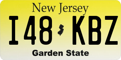 NJ license plate I48KBZ