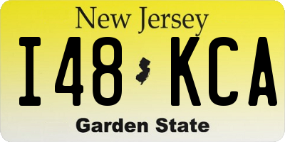 NJ license plate I48KCA