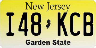 NJ license plate I48KCB