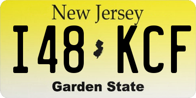 NJ license plate I48KCF