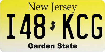 NJ license plate I48KCG
