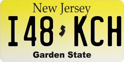 NJ license plate I48KCH