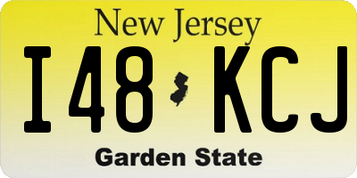 NJ license plate I48KCJ