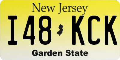NJ license plate I48KCK