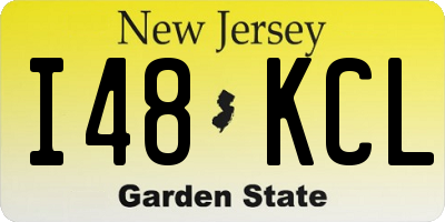 NJ license plate I48KCL