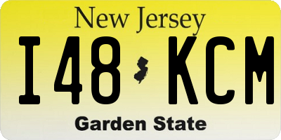 NJ license plate I48KCM