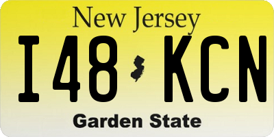 NJ license plate I48KCN