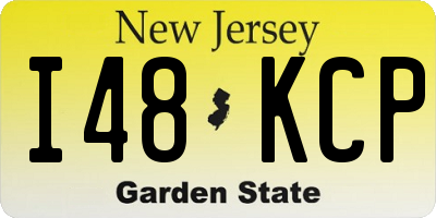 NJ license plate I48KCP