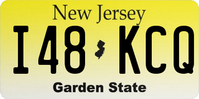 NJ license plate I48KCQ