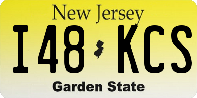NJ license plate I48KCS