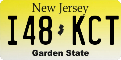 NJ license plate I48KCT