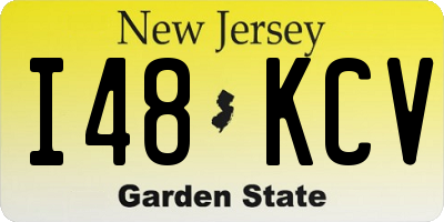 NJ license plate I48KCV