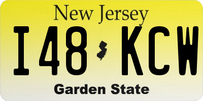 NJ license plate I48KCW