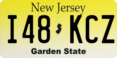NJ license plate I48KCZ