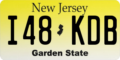 NJ license plate I48KDB