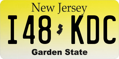NJ license plate I48KDC