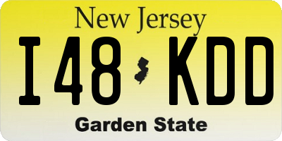 NJ license plate I48KDD