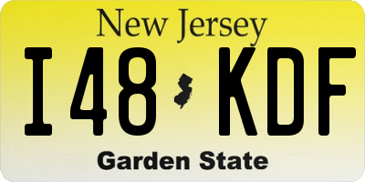 NJ license plate I48KDF