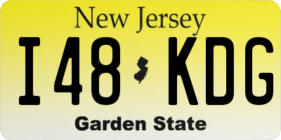 NJ license plate I48KDG