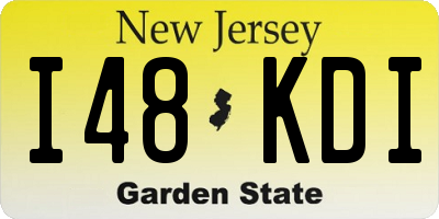 NJ license plate I48KDI