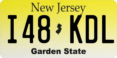 NJ license plate I48KDL