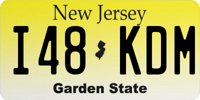 NJ license plate I48KDM