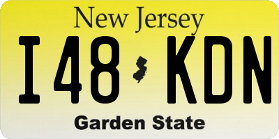 NJ license plate I48KDN