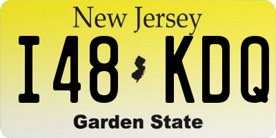 NJ license plate I48KDQ