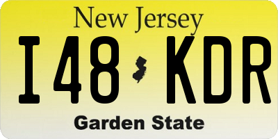 NJ license plate I48KDR