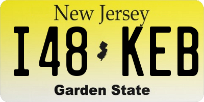 NJ license plate I48KEB