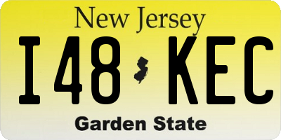 NJ license plate I48KEC