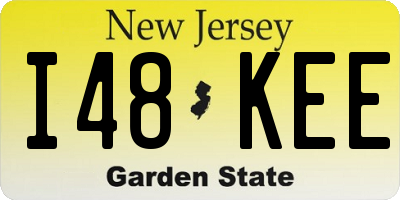 NJ license plate I48KEE