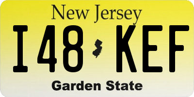 NJ license plate I48KEF