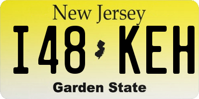 NJ license plate I48KEH