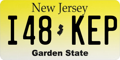 NJ license plate I48KEP