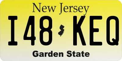 NJ license plate I48KEQ