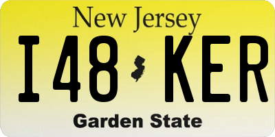 NJ license plate I48KER
