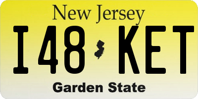 NJ license plate I48KET