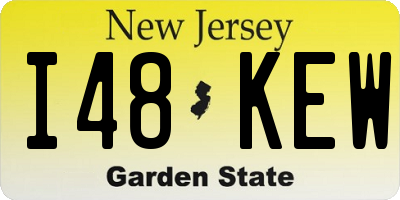 NJ license plate I48KEW