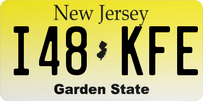 NJ license plate I48KFE